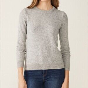 Charter Club 100% Cashmere Sweater Gray Small